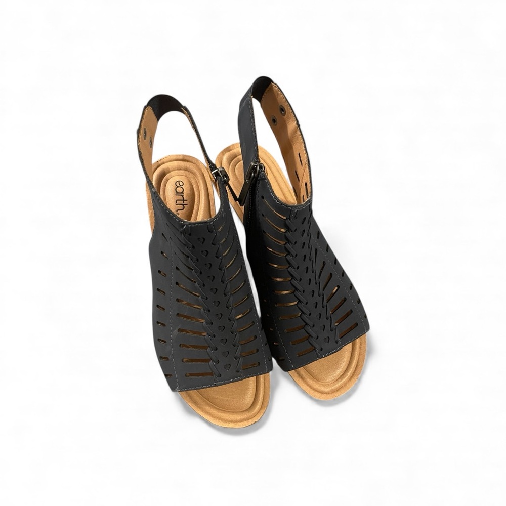 Earth Navy Sandals with Tan Sole - Picture 2 of 3